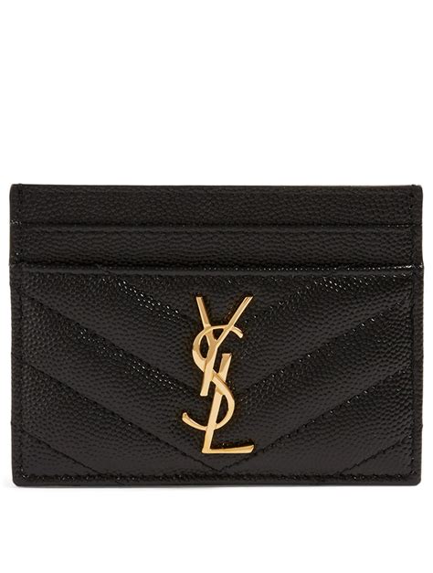 black ysl cardholder women|ysl zipped card holder.